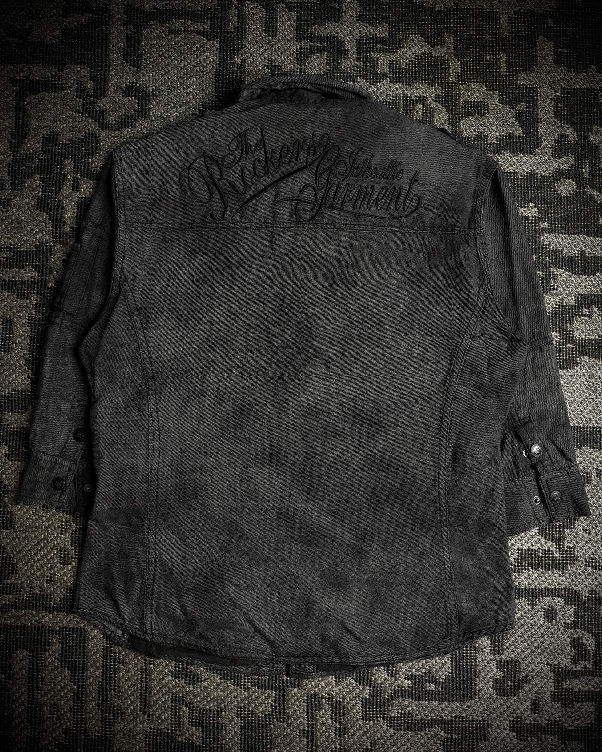 In The Attic Embroidered 3/4 Sleeve Shirt