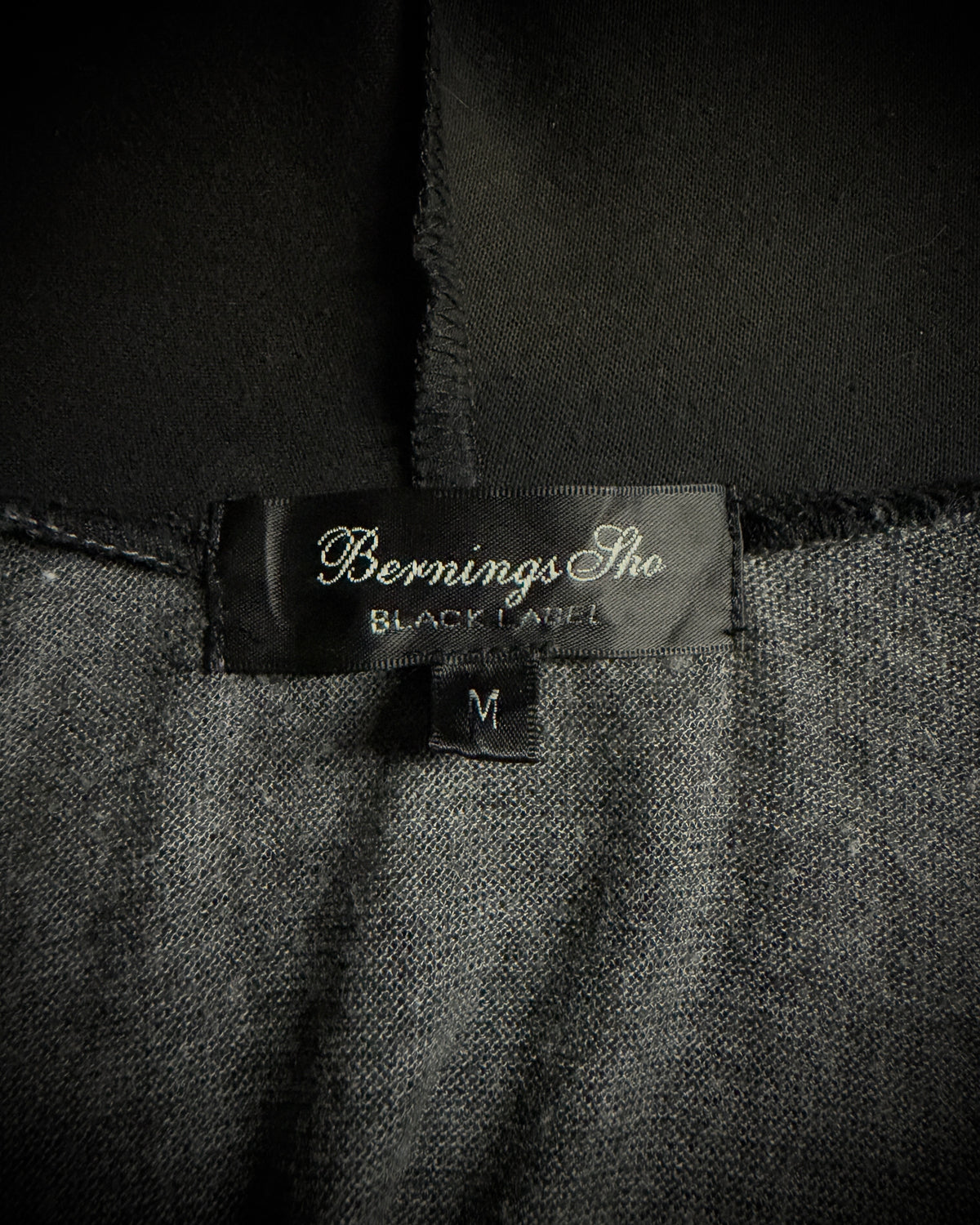 Bernings Sho Skull Draped Double Layer Hooded Cardigan