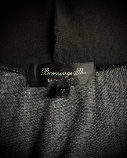Bernings Sho Skull Draped Double Layer Hooded Cardigan