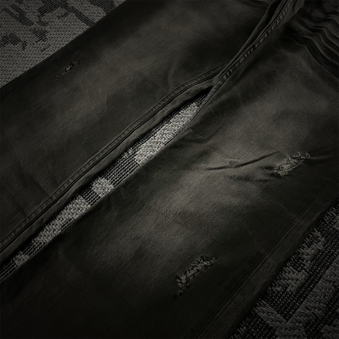 Semantic Design Mud Wash Snake Skin Flare Jeans