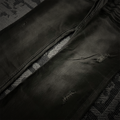 Semantic Design Mud Wash Snake Skin Flare Jeans