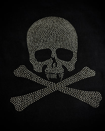 Roen Patterned Stripe Skull T-Shirt