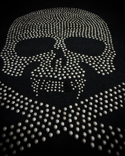 Roen Patterned Stripe Skull T-Shirt