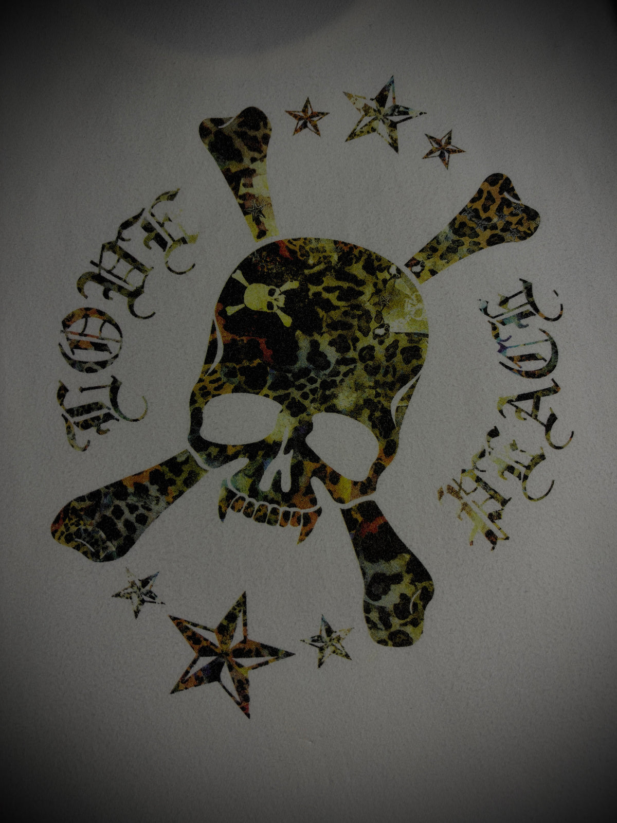 Roen Multicolor Leopard Skull T-Shirt