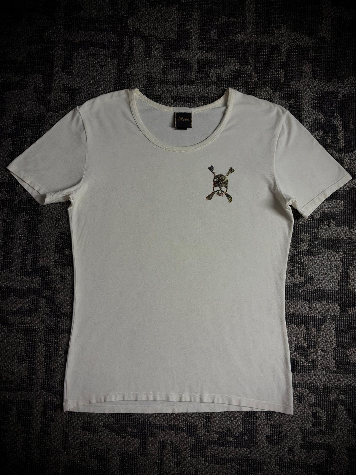 Roen Multicolor Leopard Skull T-Shirt