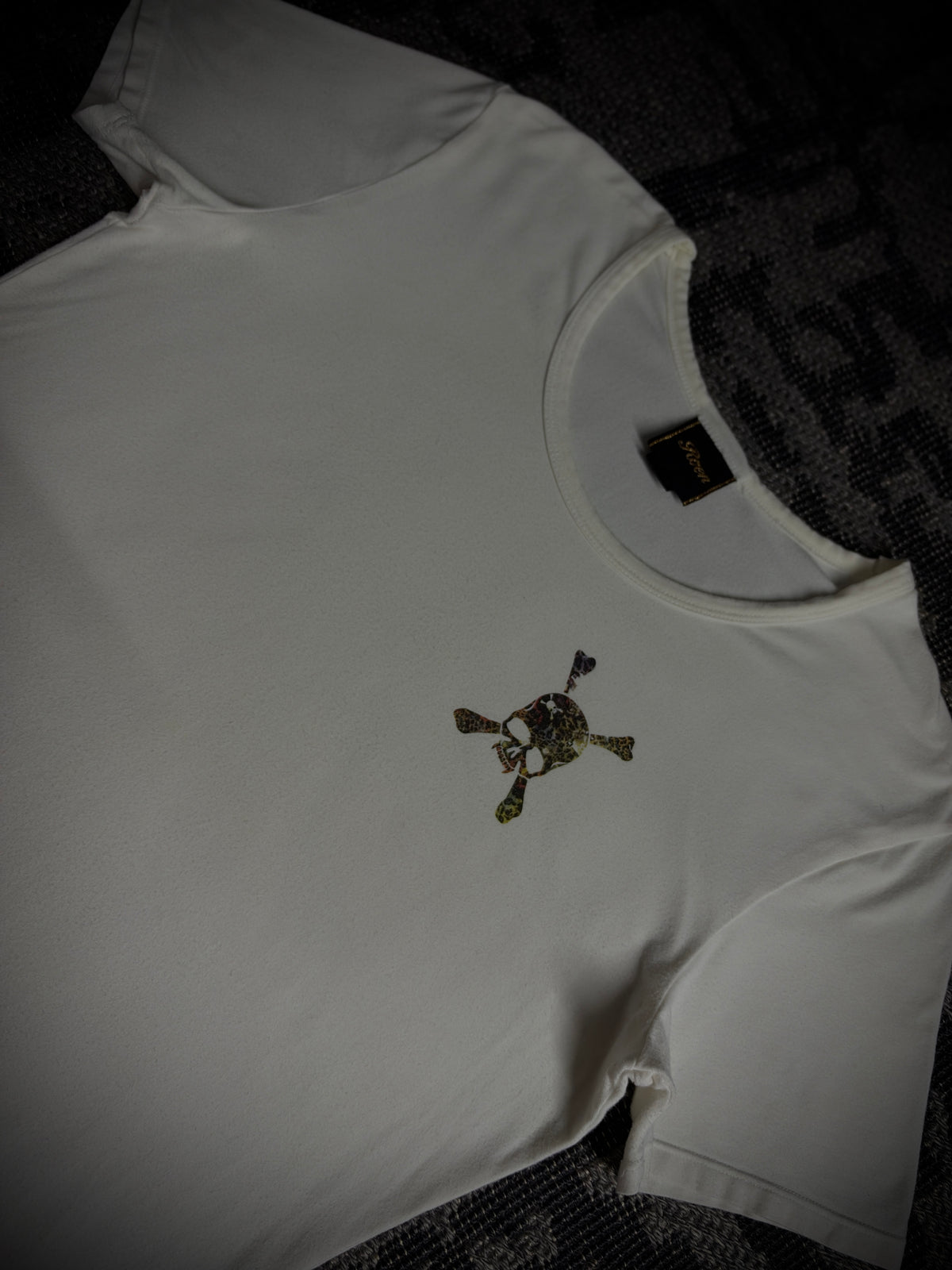 Roen Multicolor Leopard Skull T-Shirt