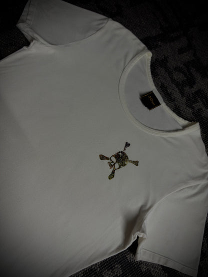 Roen Multicolor Leopard Skull T-Shirt