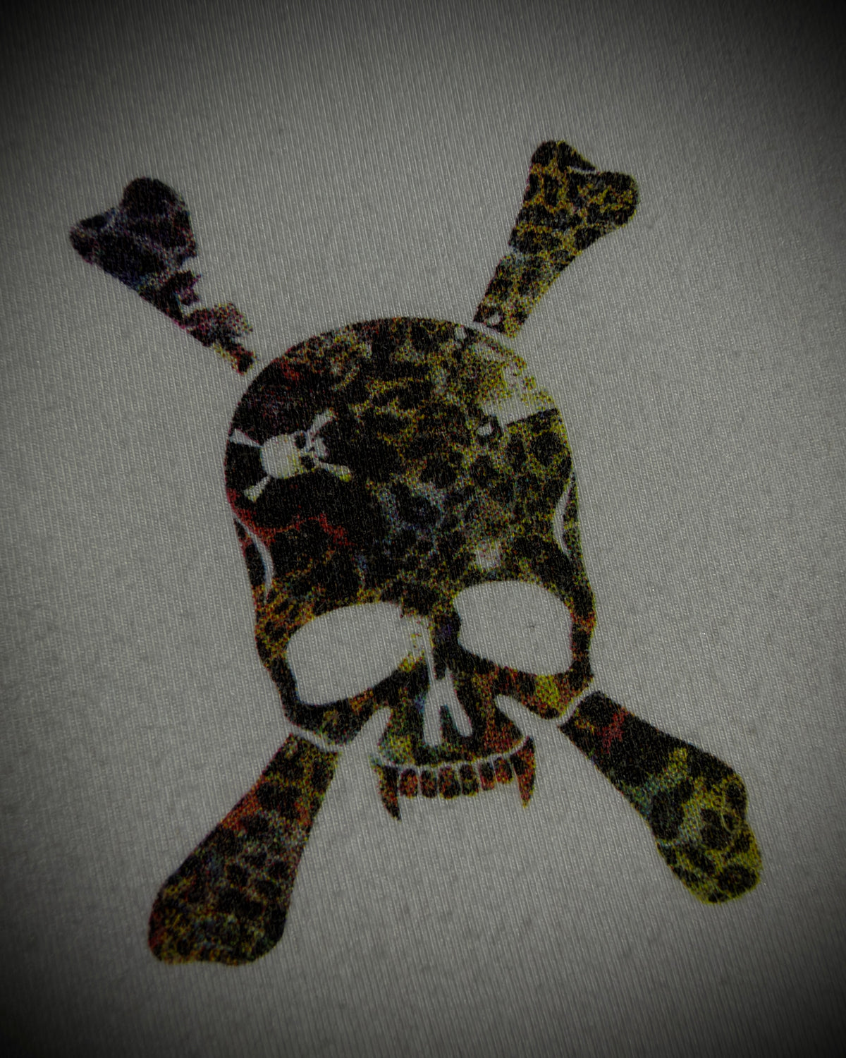 Roen Multicolor Leopard Skull T-Shirt