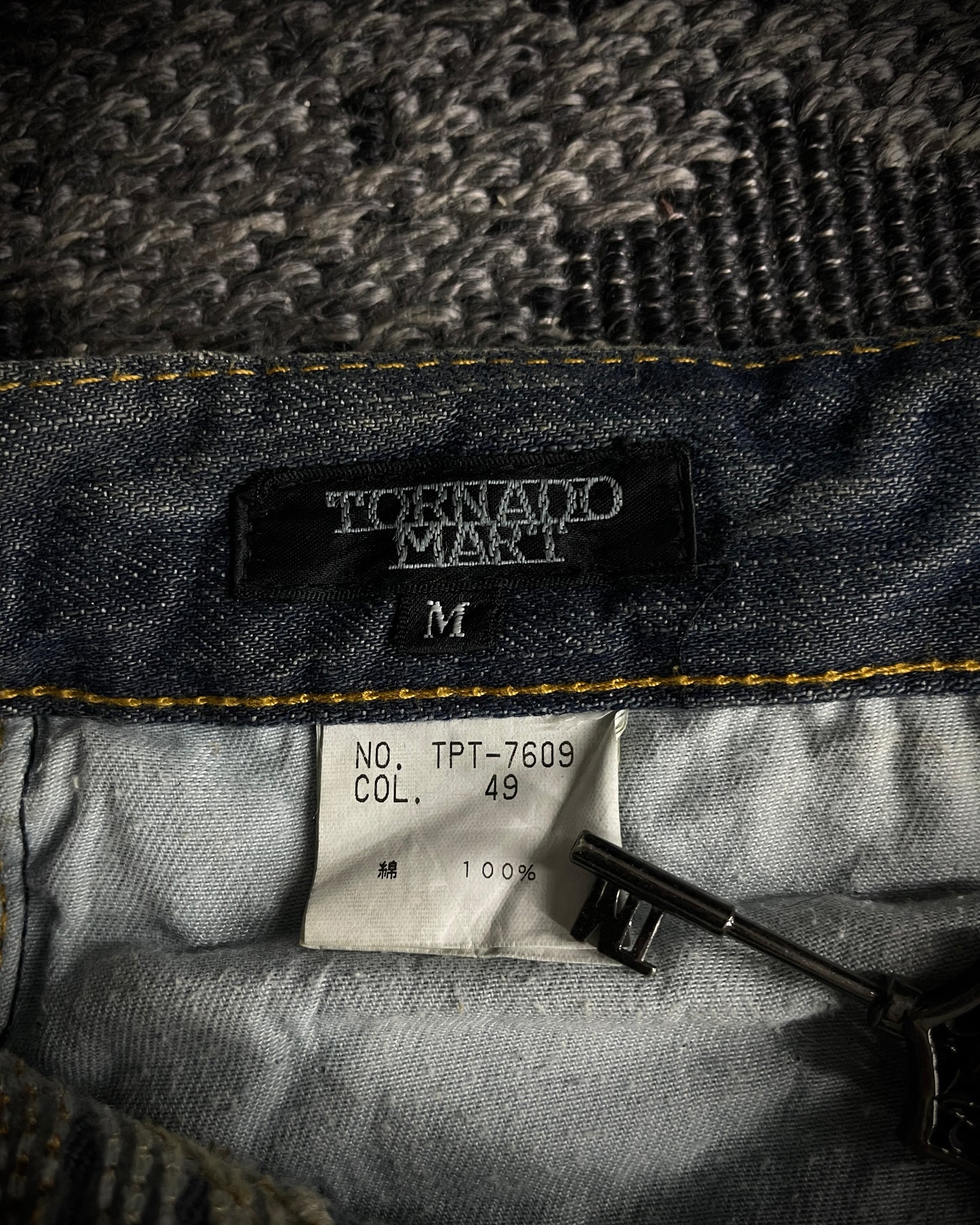 Tornado Mart Tribal Flame Flared Denim