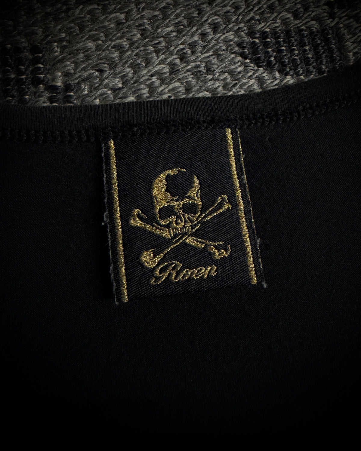 Roen Glitter Paisley Skull T-Shirt