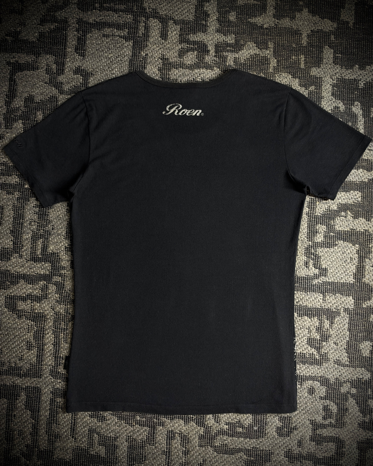 Roen Glitter Paisley Skull T-Shirt