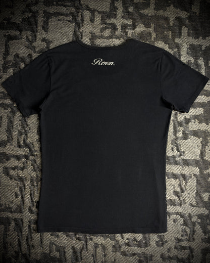 Roen Glitter Paisley Skull T-Shirt