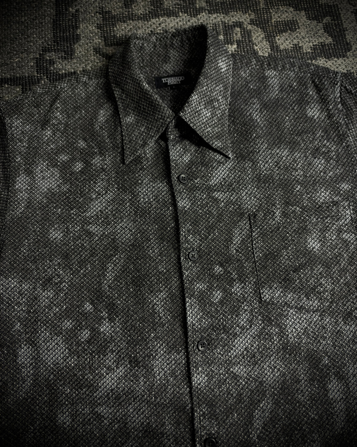 Tornado Mart Snake Pattern Short Sleeve Shirt