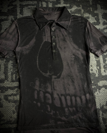 Midas Skull Glitter Layered Shirt