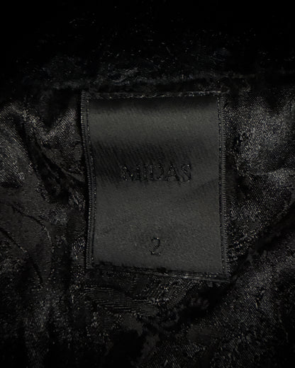 Midas Skull Embroidered Faux Fur Vest