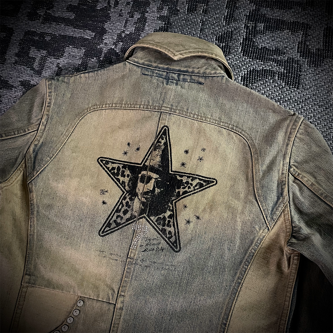 Rise Rily Japanese Skull Zipper Jeans Jacket