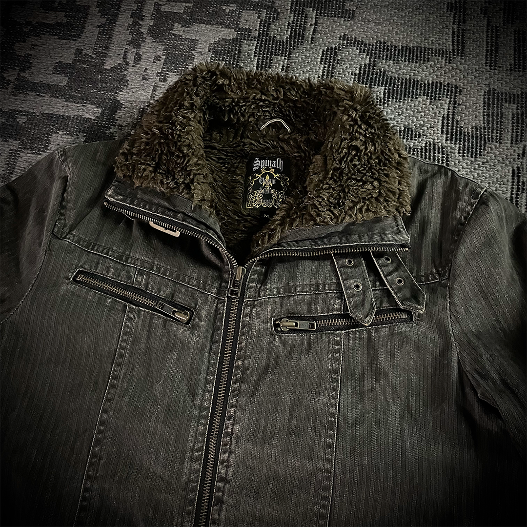 Spinalh Lace Up Fur Jacket