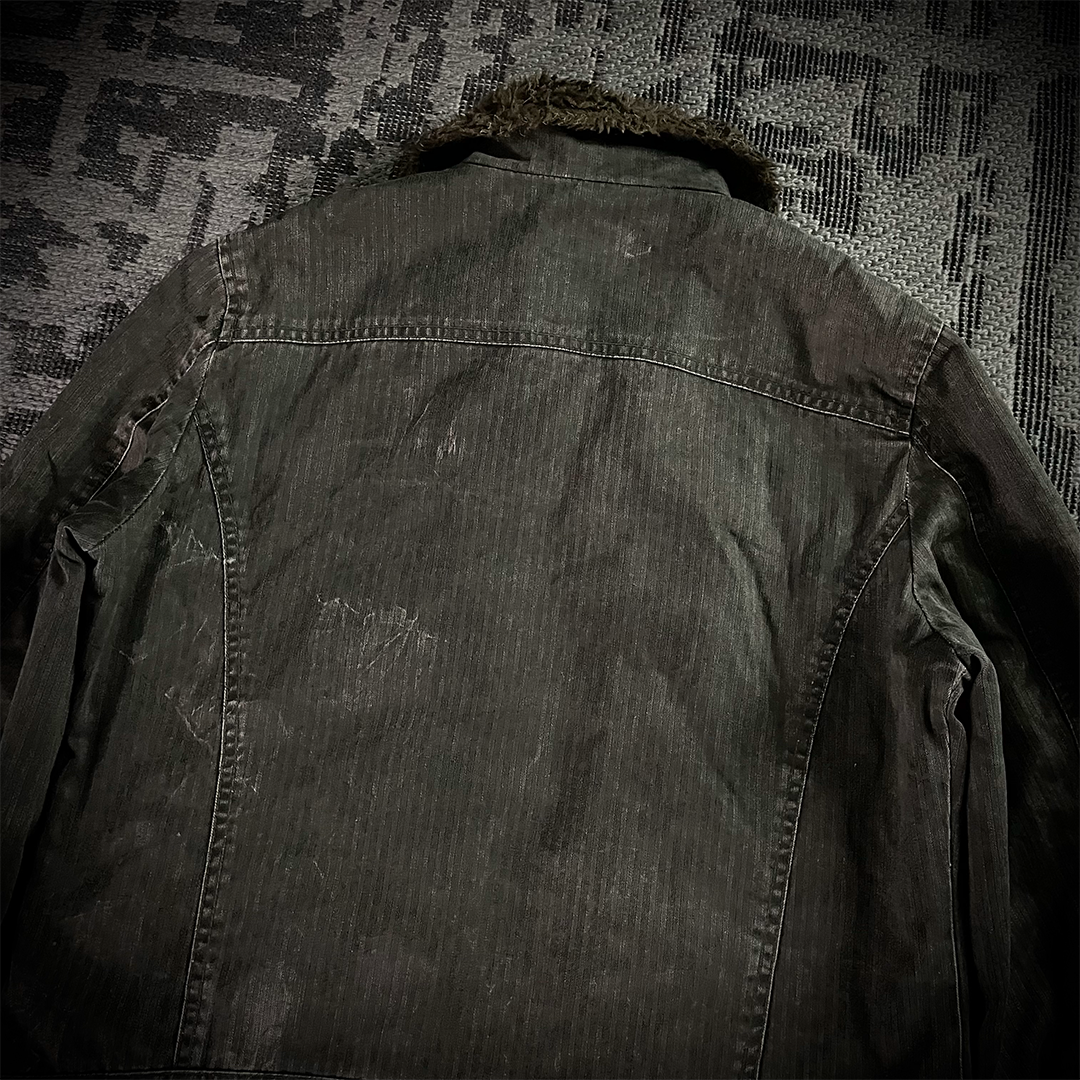 Spinalh Lace Up Fur Jacket