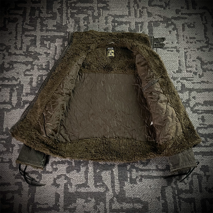 Spinalh Lace Up Fur Jacket