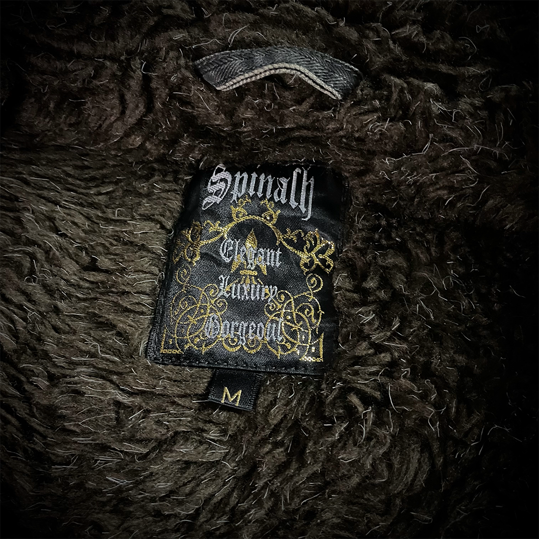 Spinalh Lace Up Fur Jacket