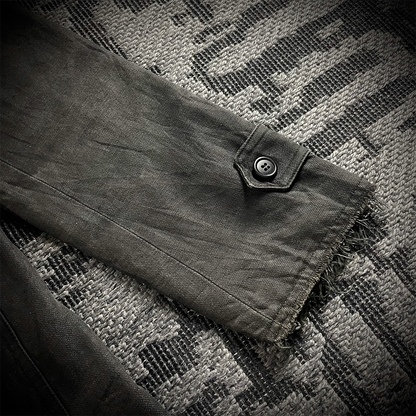 Custom Culture Glitter Distressed Denim Jacket