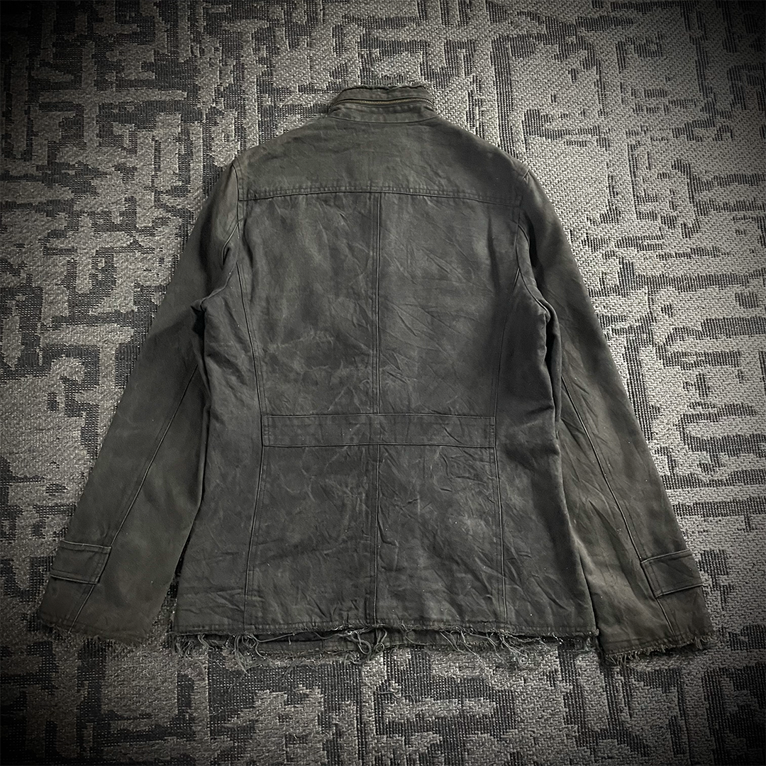 Custom Culture Glitter Distressed Denim Jacket