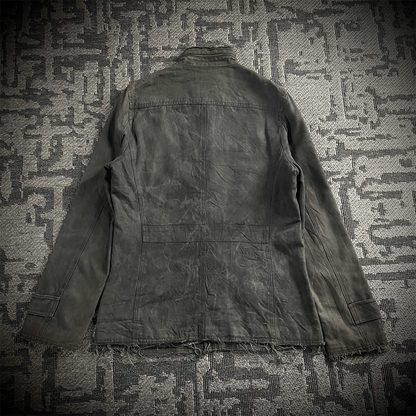 Custom Culture Glitter Distressed Denim Jacket