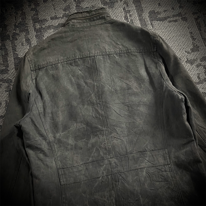 Custom Culture Glitter Distressed Denim Jacket