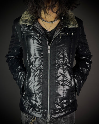 Tornado Mart Quilted Real Fur Down Jacket