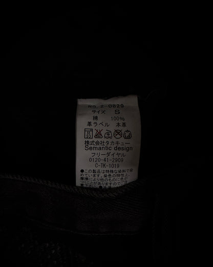 Semantic Design Washed Black Distressed Bootcut Jeans