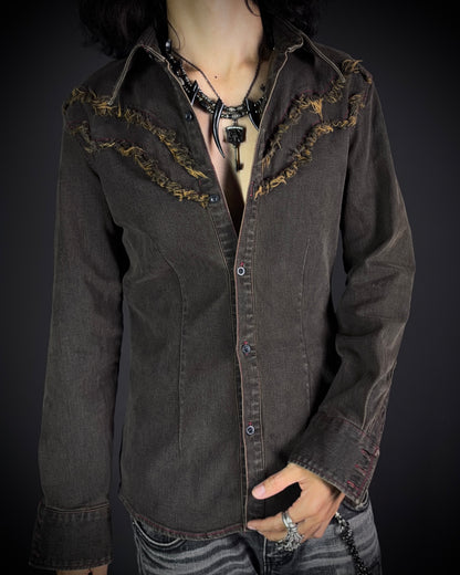 Tornado Mart Distressed Western Shirt