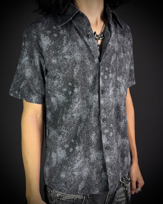 Tornado Mart Snake Pattern Short Sleeve Shirt