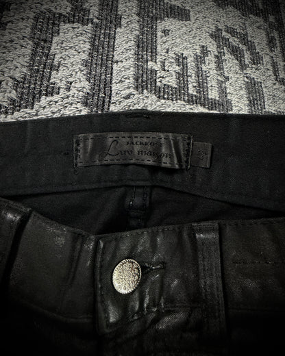 Jack Rose x Luv Maison Leopard Glitter Coated Flare Jeans