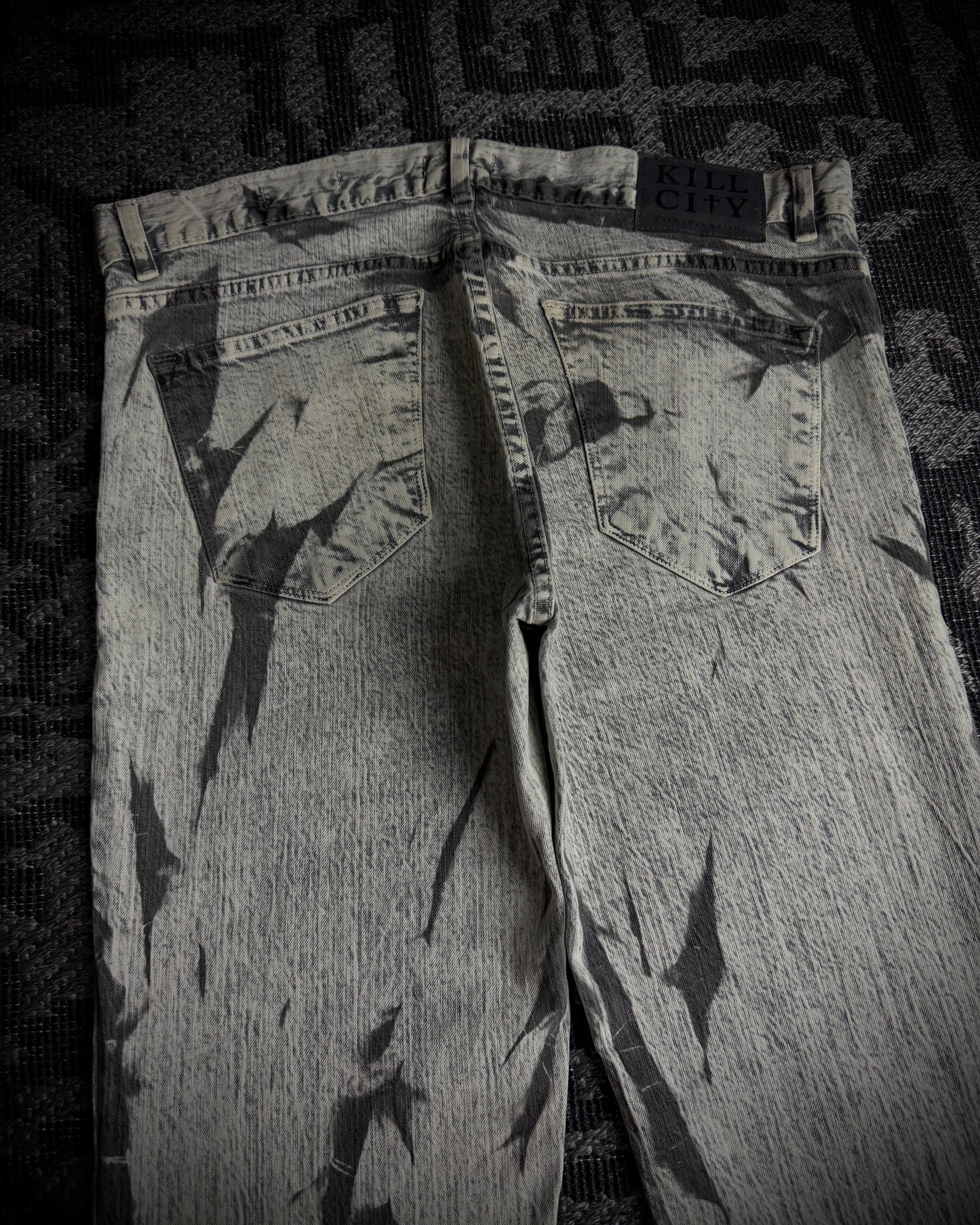 Kill City Constructors Shattered Acid Slim Straight Denim