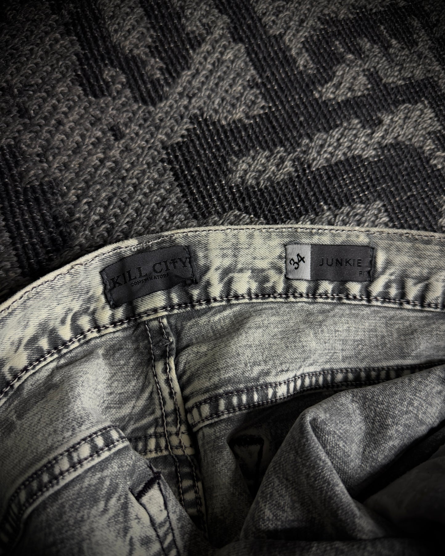 Kill City Constructors Shattered Acid Slim Straight Denim