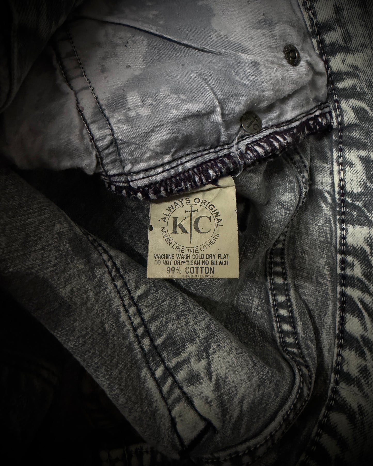 Kill City Constructors Shattered Acid Slim Straight Denim