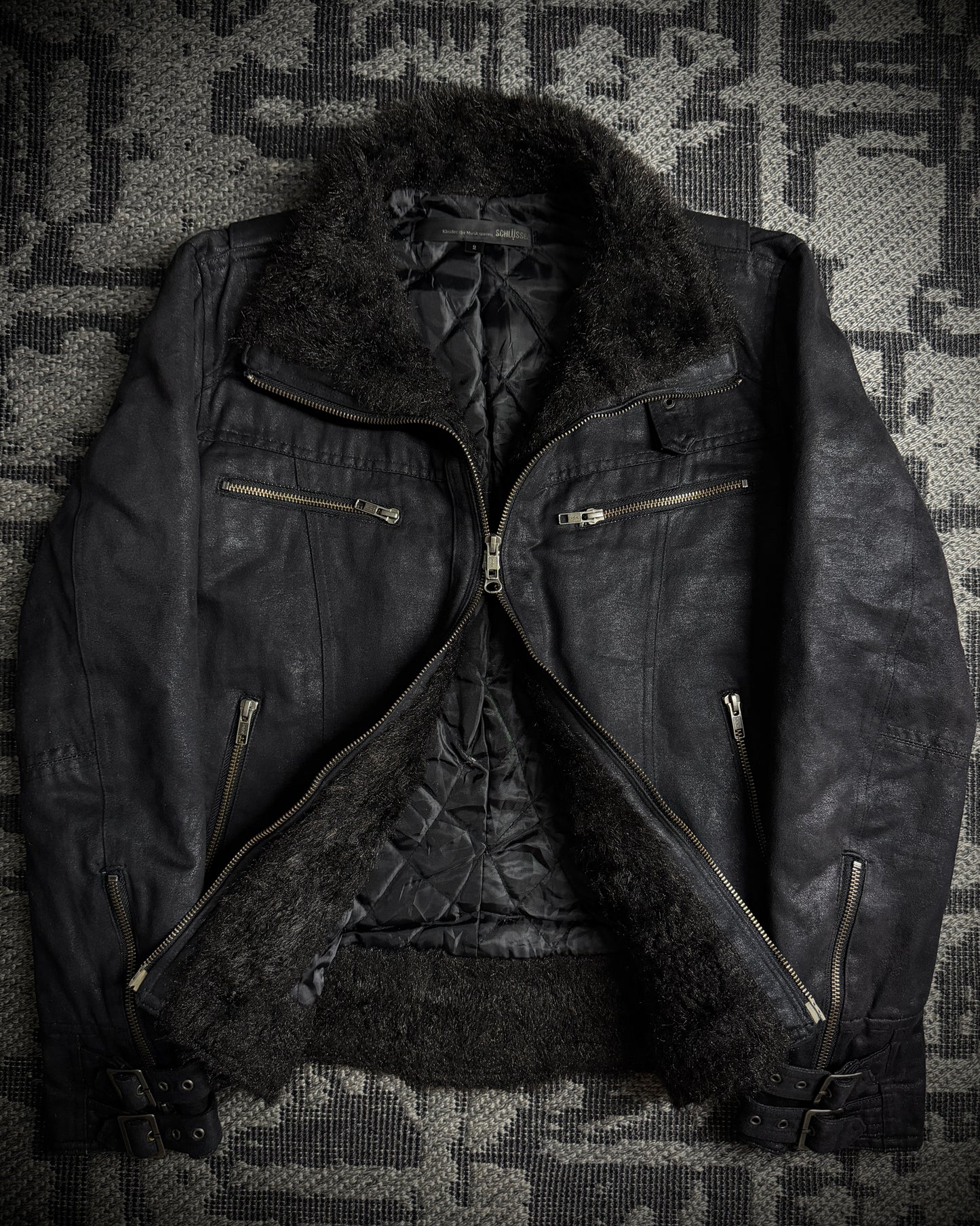 Schlussel Faux Fur Coated Jacket