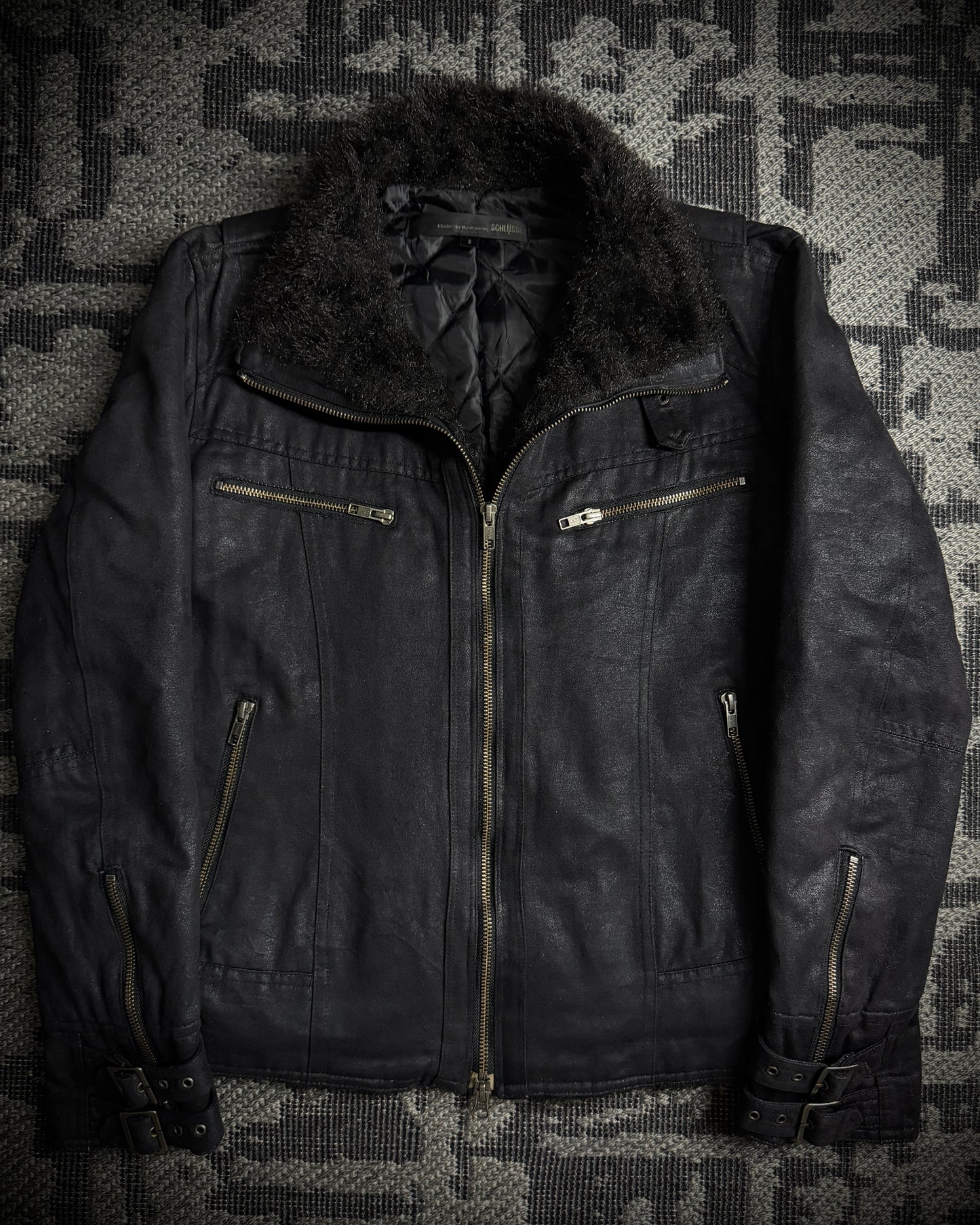Schlussel Faux Fur Coated Jacket