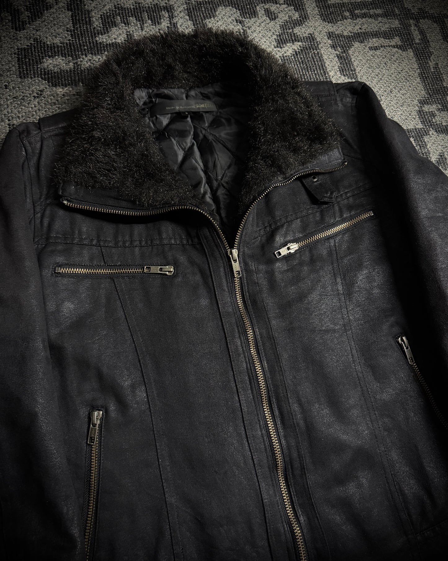 Schlussel Faux Fur Coated Jacket