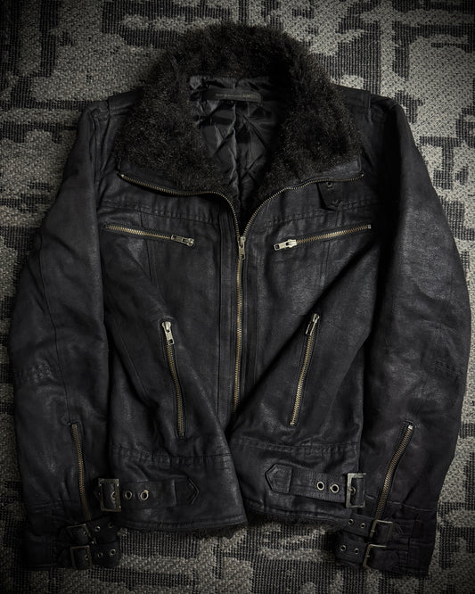 Schlussel Faux Fur Coated Jacket
