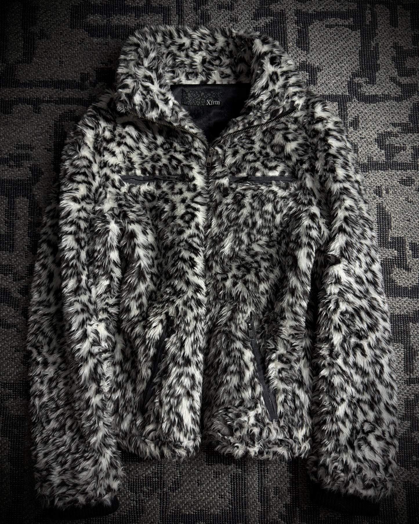 Xfrm Snow Leopard Faux Fur Jacket