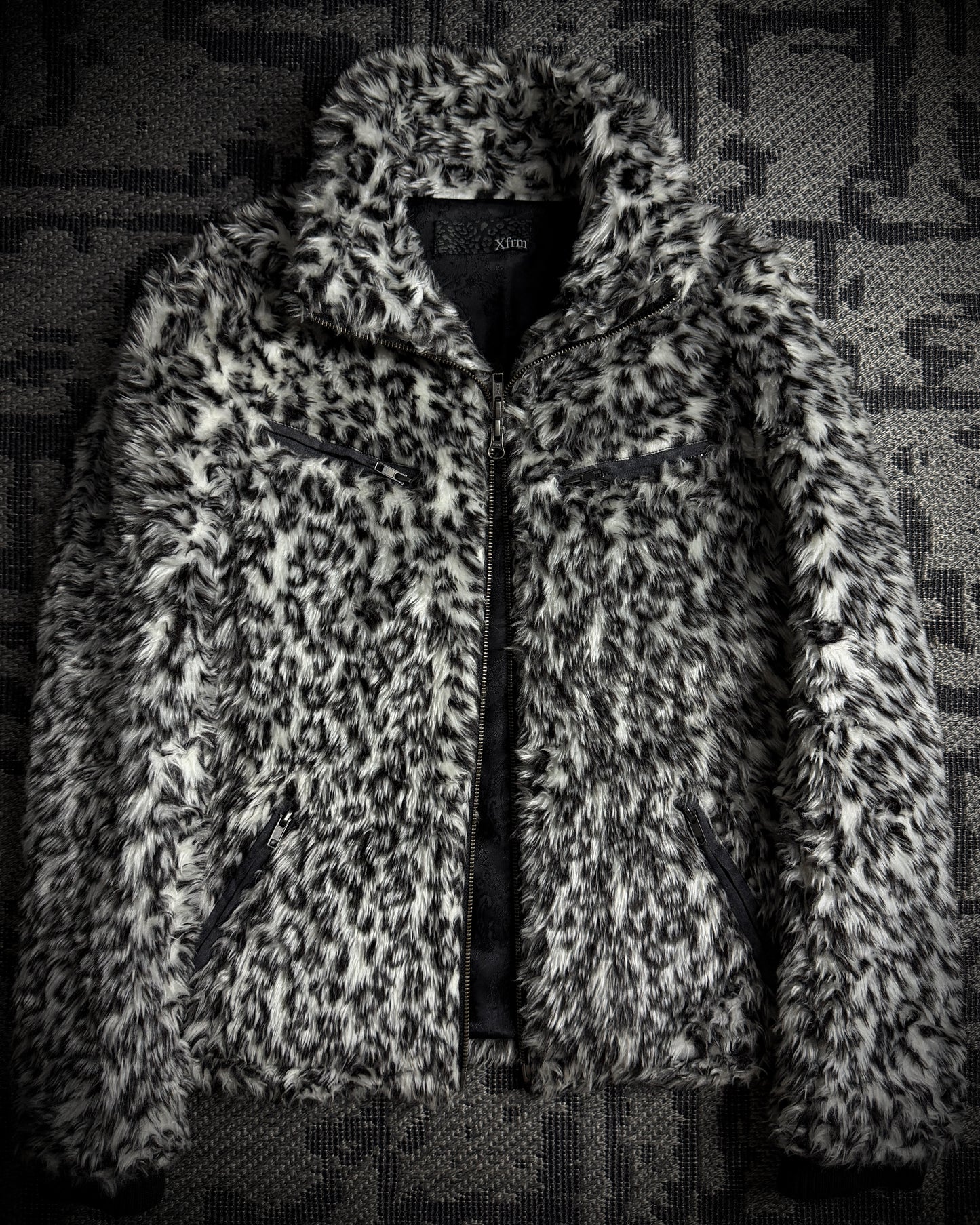 Xfrm Snow Leopard Faux Fur Jacket