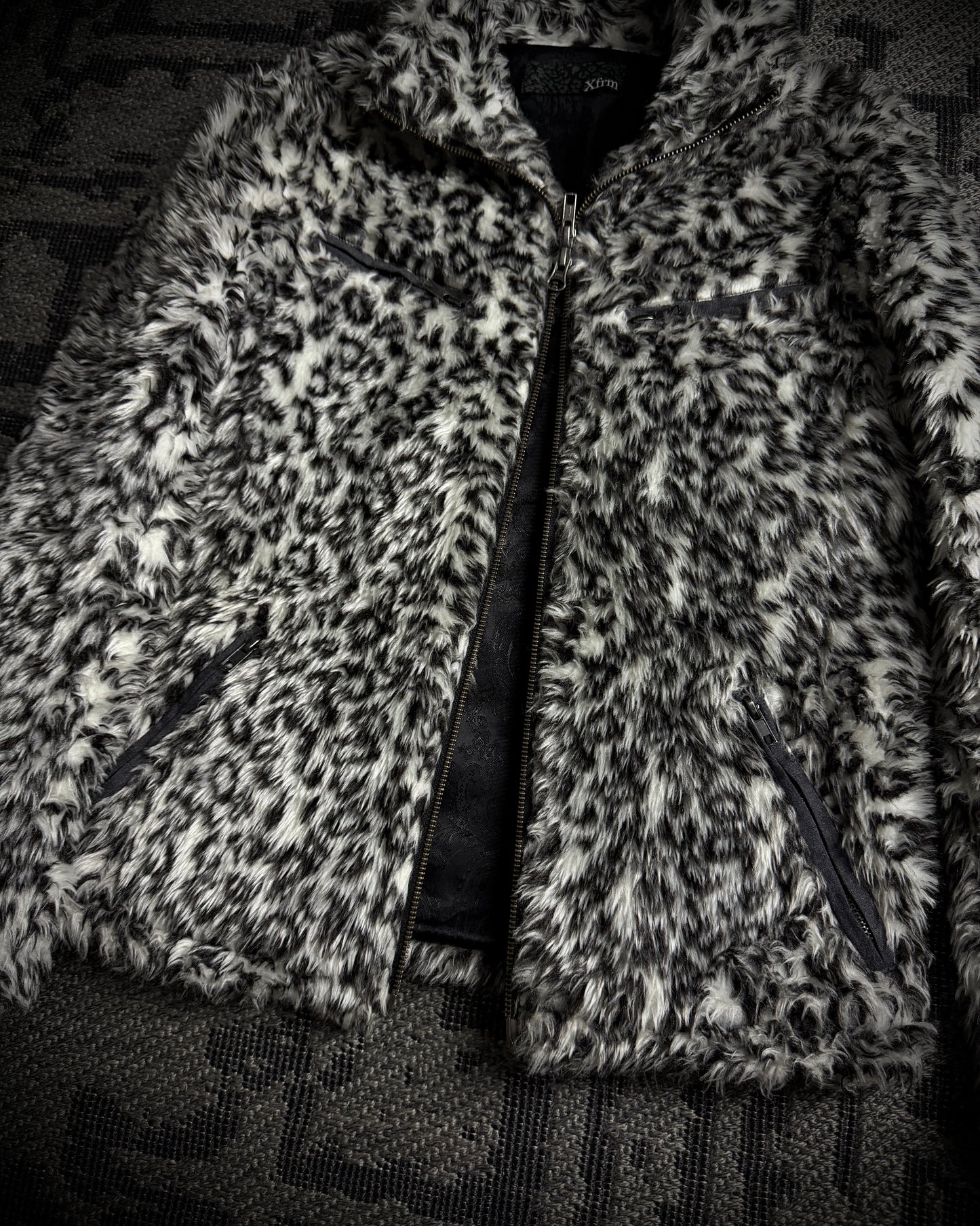 Xfrm Snow Leopard Faux Fur Jacket