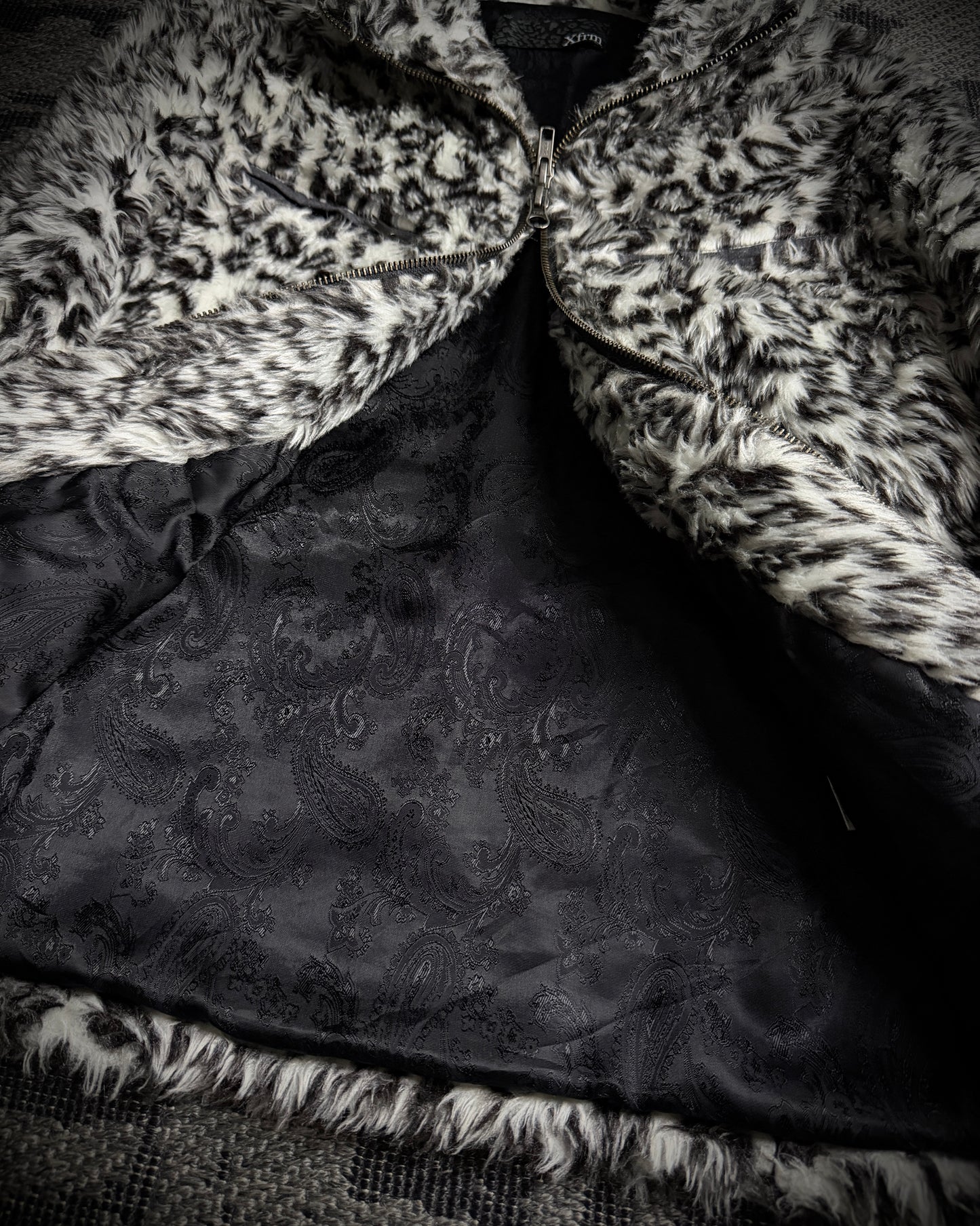 Xfrm Snow Leopard Faux Fur Jacket