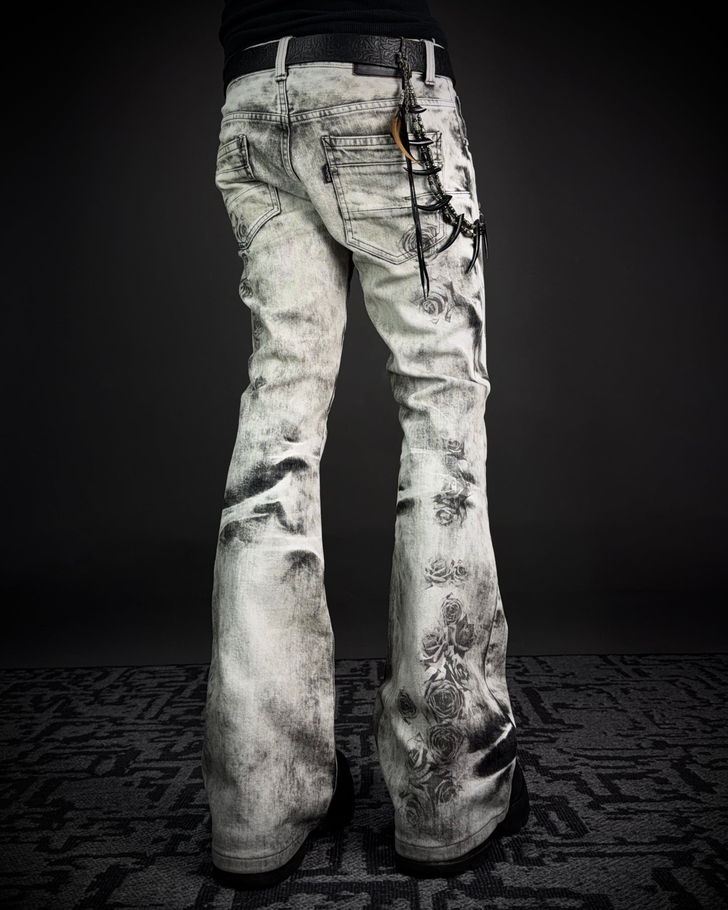 Tornado Mart Ash Rose Flared Jeans