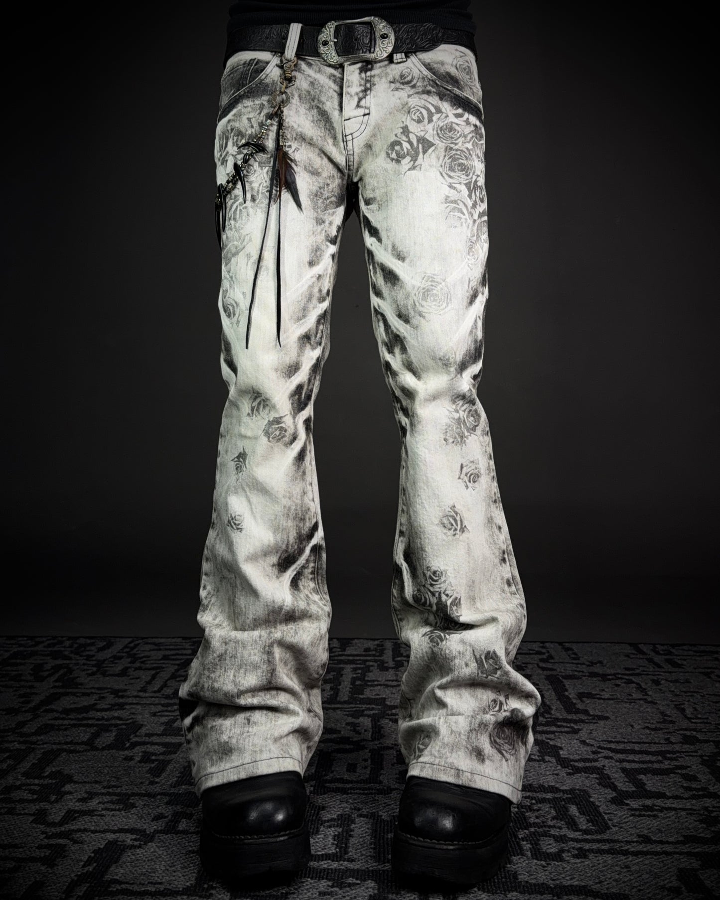 Tornado Mart Ash Rose Flared Jeans