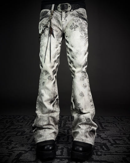 Tornado Mart Ash Rose Flared Jeans