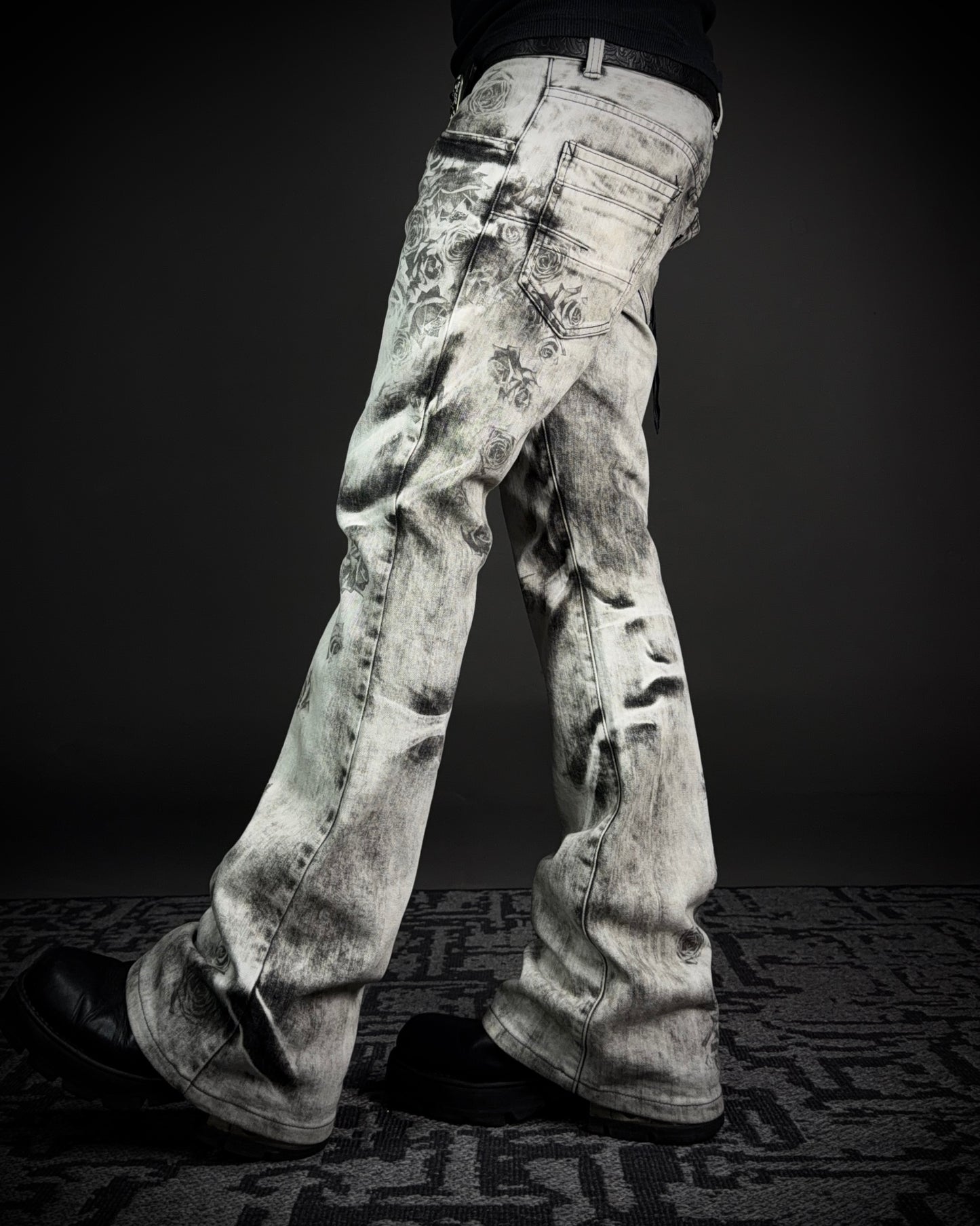 Tornado Mart Ash Rose Flared Jeans