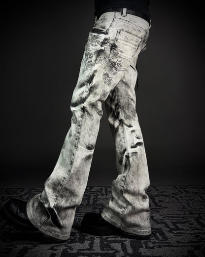 Tornado Mart Ash Rose Flared Jeans