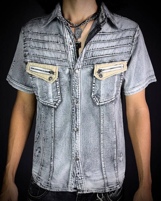 In the Attic Faded Distressed Shirt